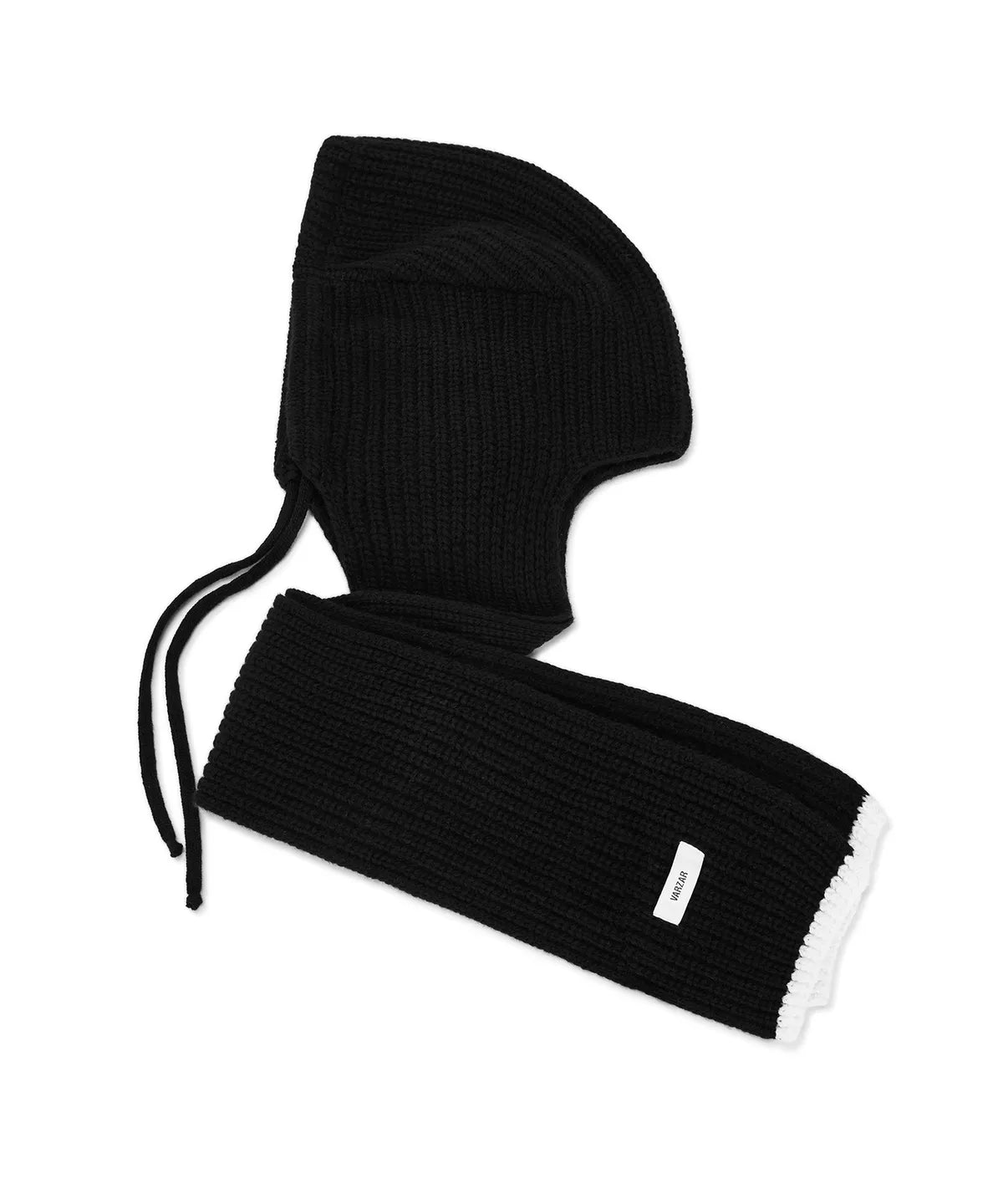 [B.I Worn] Varzar Logo Label Hood Muffler