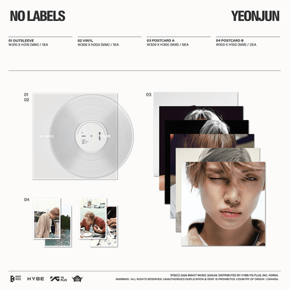 TXT YEONJUN -  ‘NO LABELS’ PART 2 LP