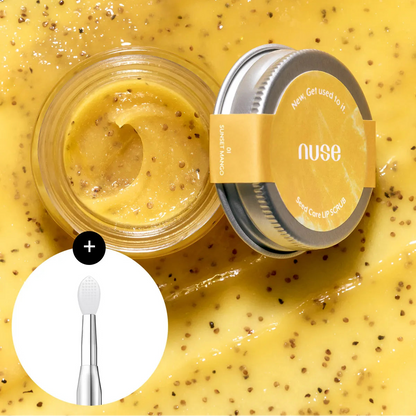 Nuse Seed Care Lip Scrub with Gift Lip Scrub Brush