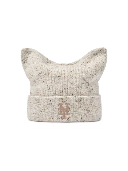 MLB 26FW Loose-fit Melange Meow Beanie