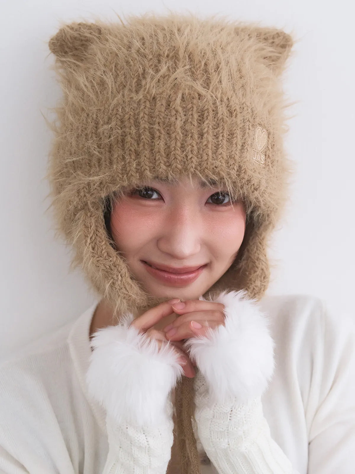 JOSEPH&STACEY Lucky JAS Earflap Cat Beanie