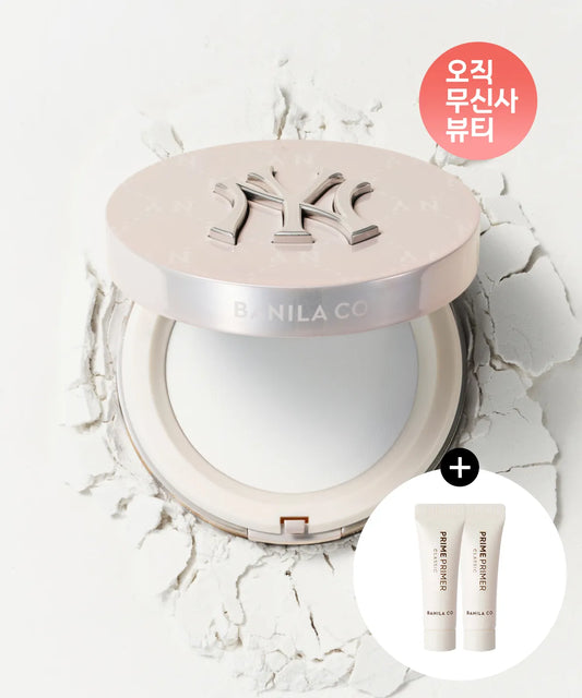 [Cream Glaze Edition] MLB x Banila Co Prime Primer Finish Pact with Gift ( 2ea 5ml Primer)