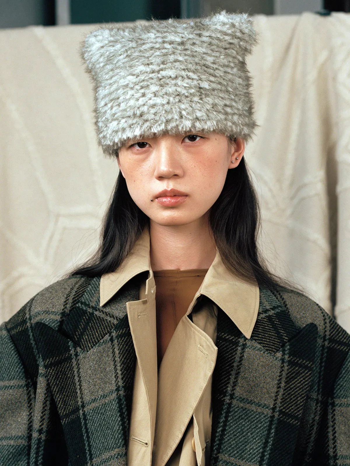 [TXT Yeonjun Worn] AWESOME NEEDS Handicraft Knit Cat Hat