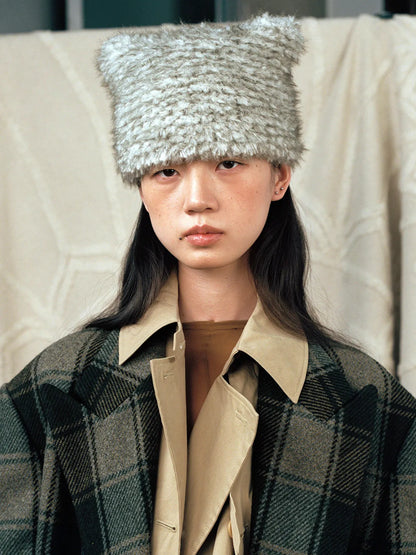 [TXT Yeonjun Worn] AWESOME NEEDS Handicraft Knit Cat Hat