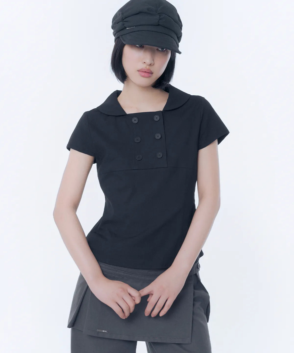 [Ive Rei Pick] Miseki Seoul Double Button Shirts Top