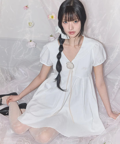 [SINGLE'S INFERNO KIM GO-EUN PICK] - ILLIGO Sailor Collar One-Piece