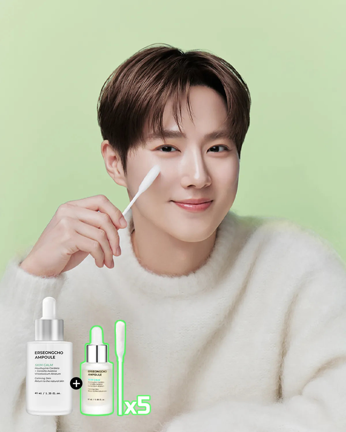 [Exo Suho Pick] Heynature Eoseongcho Ampoule Refreshing Swap Set with Gift (Heartleaf Ampoule 20 ml)