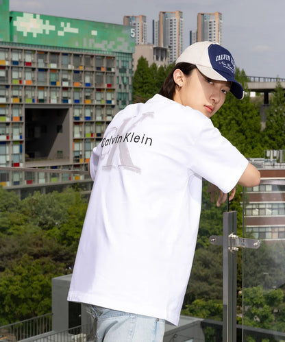 [LNGSHOT Worn] Calvin Klein Oversized Embossed Monologo Short Sleeve T-shirt