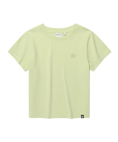 [Aespa Giselle Worn] 26SS Wacky Willy Women's Lily Crop Short Sleeve T-Shirt