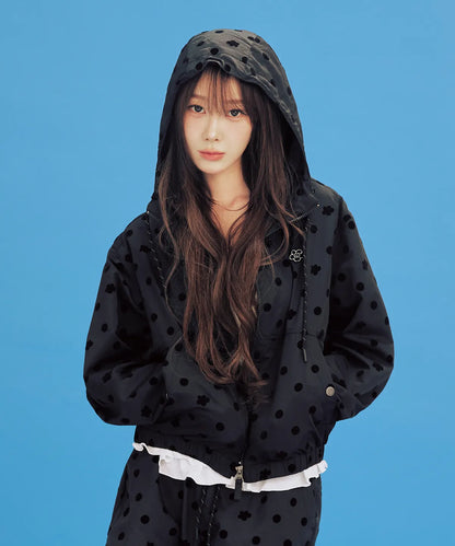 [Aespa Giselle Worn] 26SS Women's Nylon Hooded Windbreaker