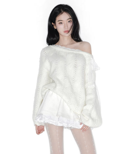 THETIS Soft Veil Off Shoulder Knit