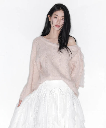 THETIS Soft Veil Off Shoulder Knit