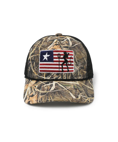 [Blackpink Jennie Worn] OY BADLANDS FLAG TRUCKER CAP