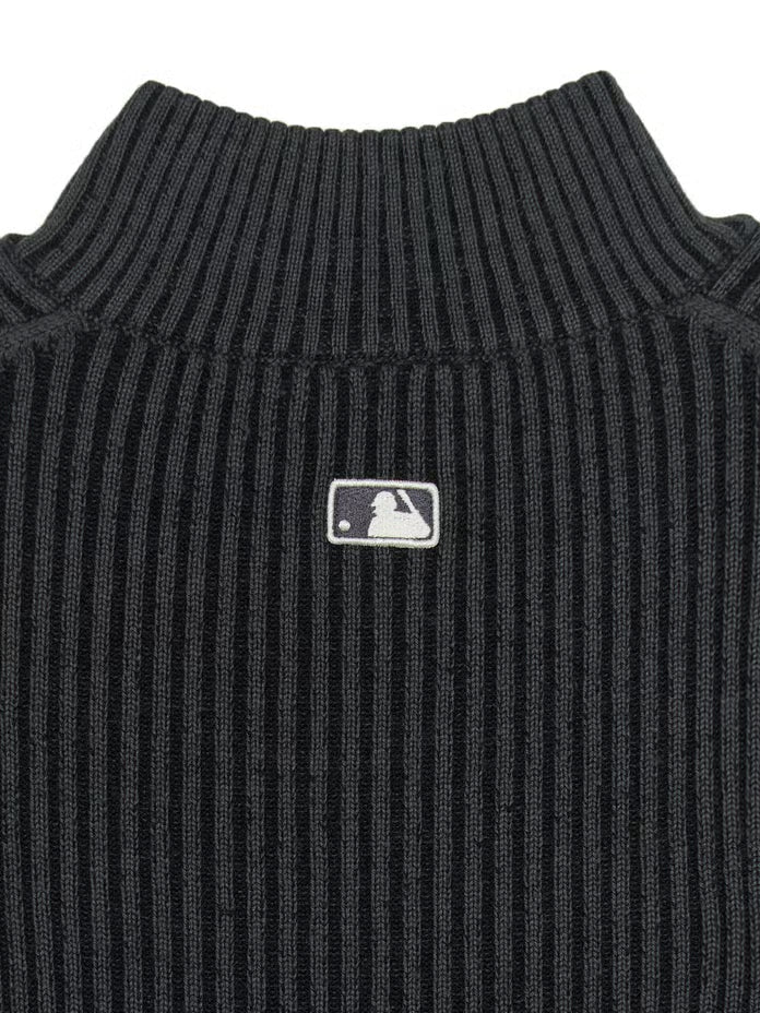 [Karina Pick] 25FW MLB Women's Basic Vintage Lip Zip-Up Cardigan