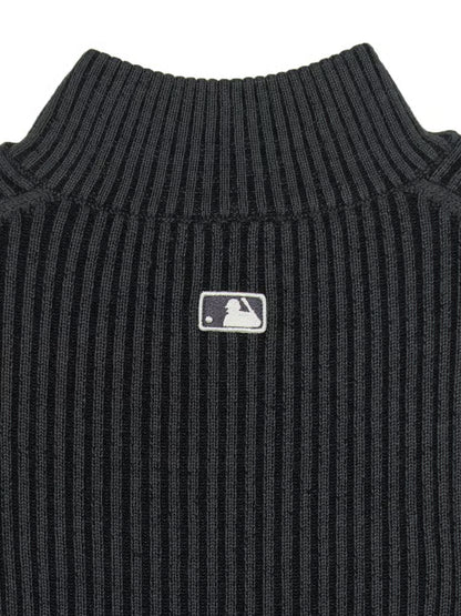 [Karina Pick] 25FW MLB Women's Basic Vintage Lip Zip-Up Cardigan