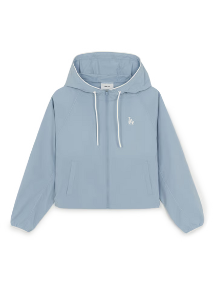 [Aespa Karina Pick] 26SS MLB Women's Sporty Culsive Logo Hooded Windbreaker LA Dodgers
