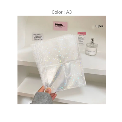 A5 Photocard Binder Sleeve Card Inner Page Album Sheet Collection Book