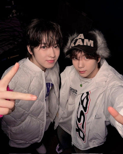 [NCT Wish Ryo Worn] Aakam Leather Mixed Trapper Cap (Black)