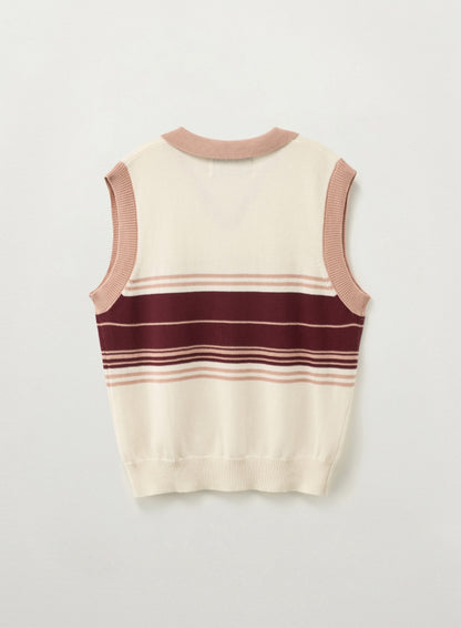 [Riize Pick] 26SS Satur Open Collar Knit Vest
