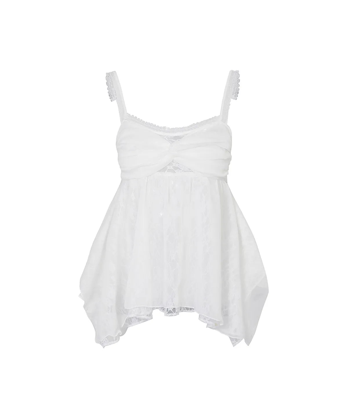 [Aespa Karina Worn] PLAIN OR PLEASURE Rose Shirring Top
