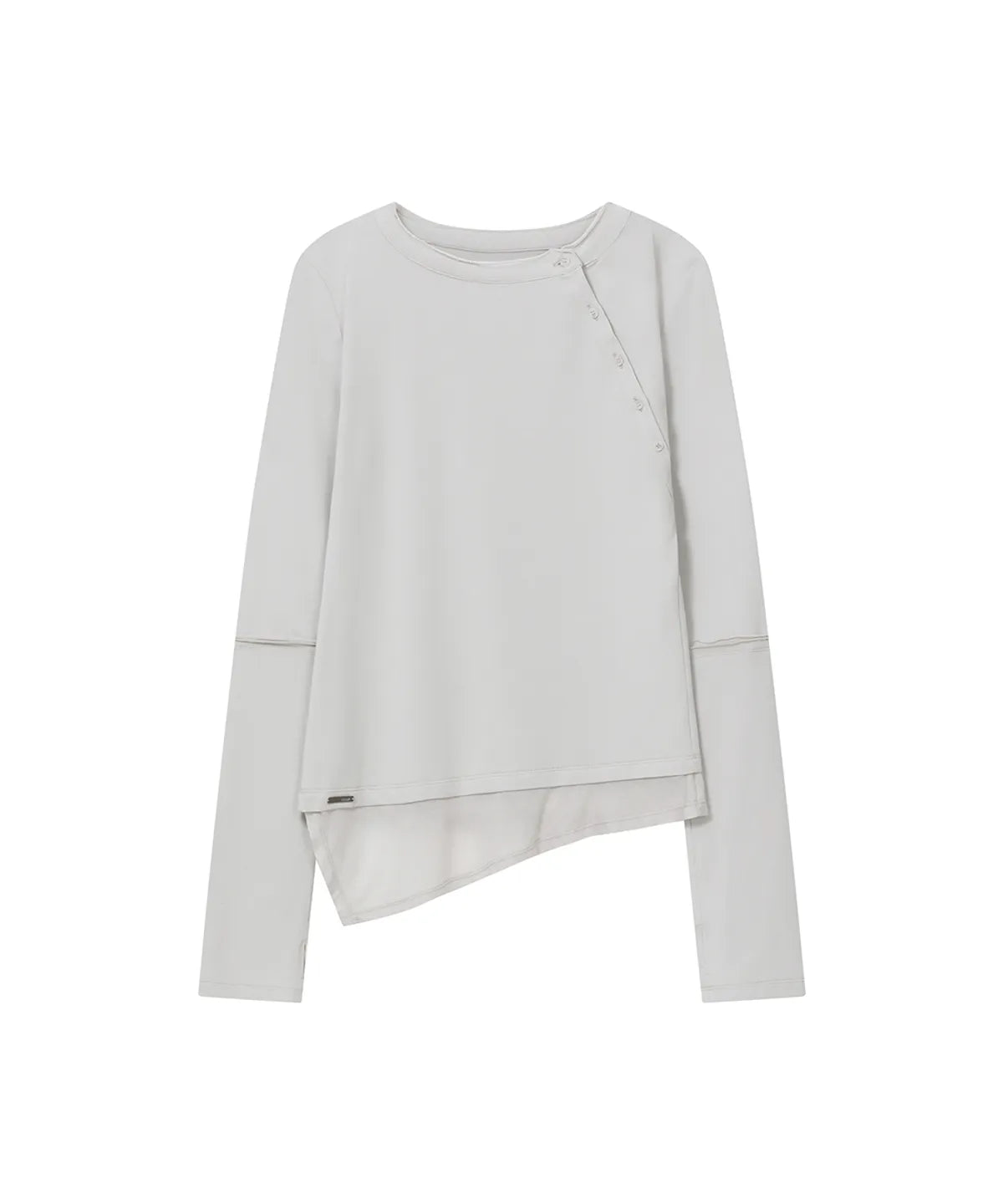 [Ive Rei Pick] Miseki Seoul Slash Button Layered Long Sleeve