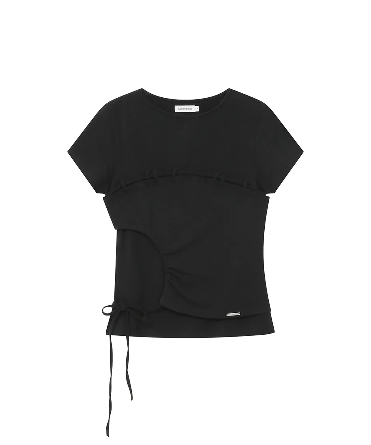 [Ive Rei Pick] Miseki Seoul String Shirring Short Sleeve