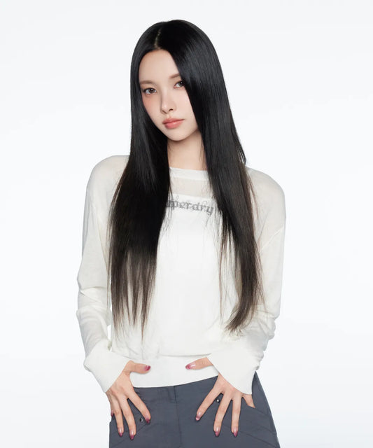 [Illit Pick] SUPERDRY Women's Linen Sweater White