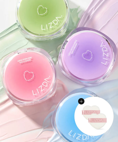 LIZDA Tone-up Sun Cushion 12g with Gift (+Heart Puffs 2ea)