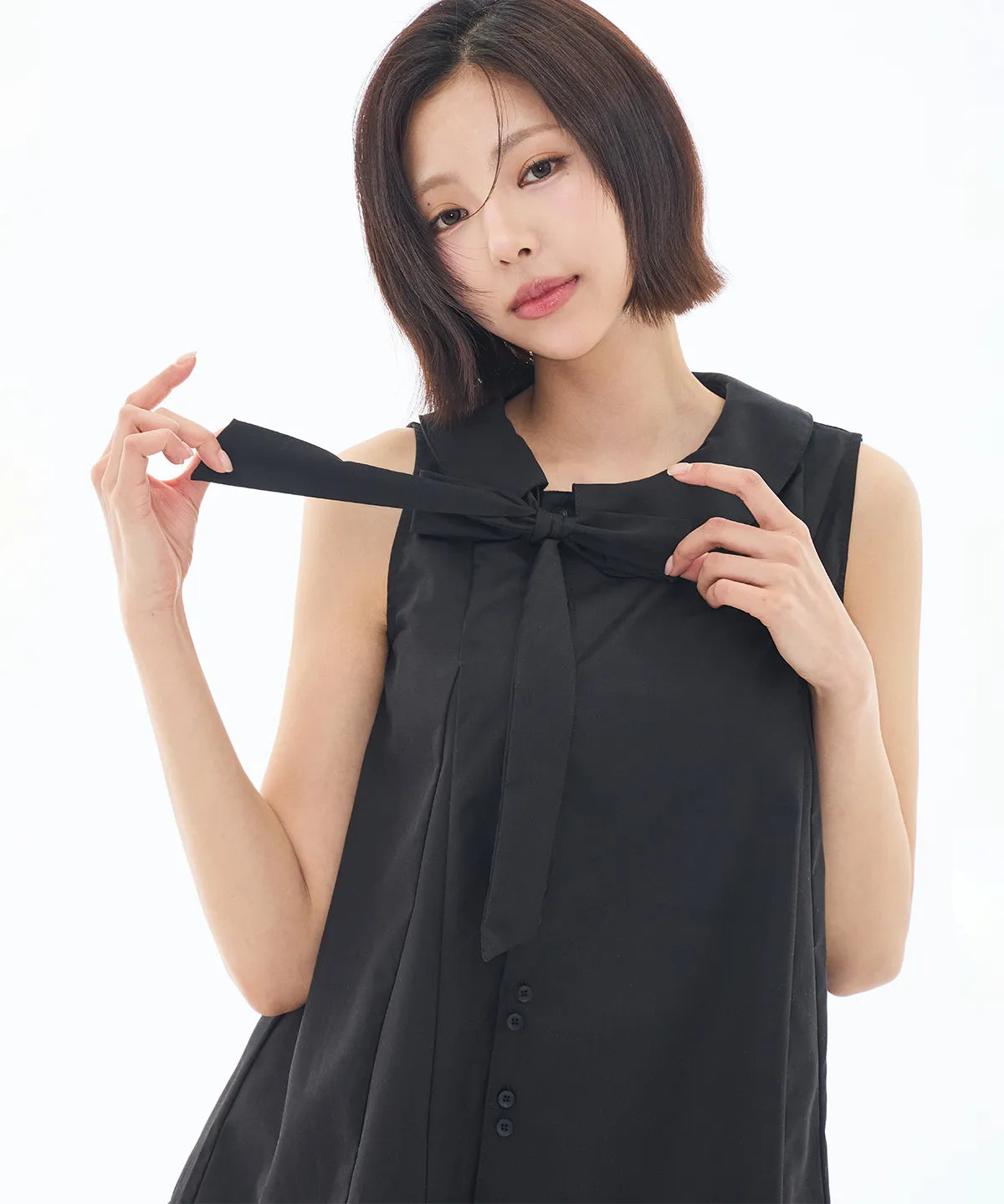 [SINGLE'S INFERNO KIM GO-EUN PICK] - ILLIGO Rope Flare Blouse