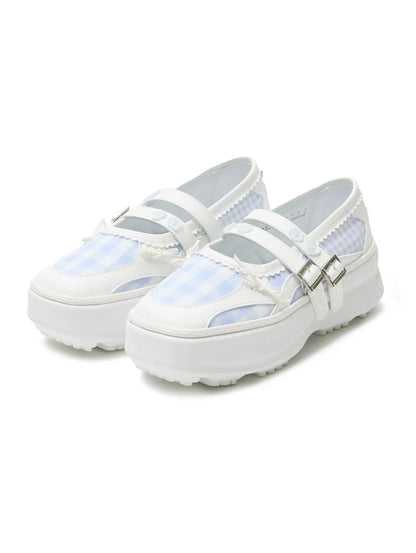 [Hearts2Hearts Ian Worn] Tuomio X FLCT Memento Patchwork Platform Mary jane Shoes