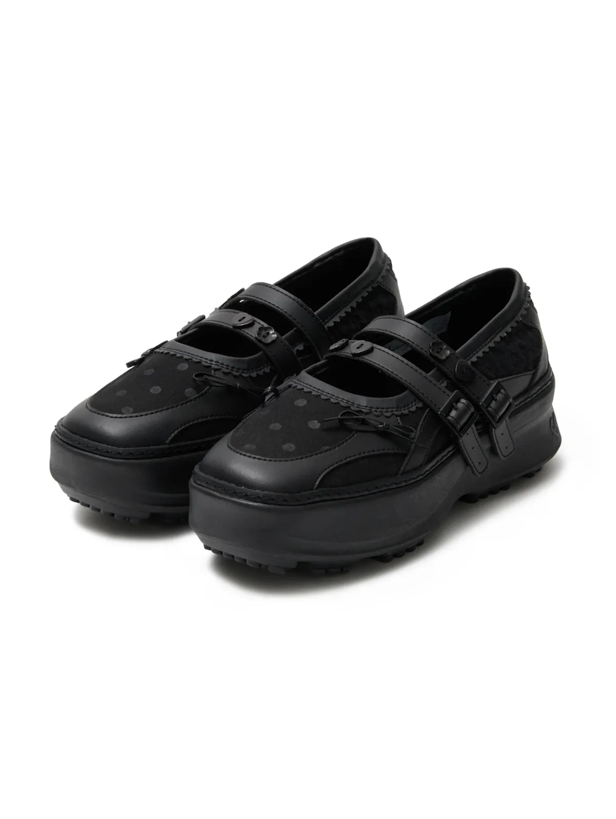 [Hearts2Hearts Ian Worn] Tuomio X FLCT Memento Patchwork Platform Mary jane Shoes