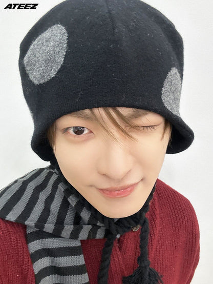[Ateez Hongjoong Worn] Itzavibe Dot Earflap Beanie