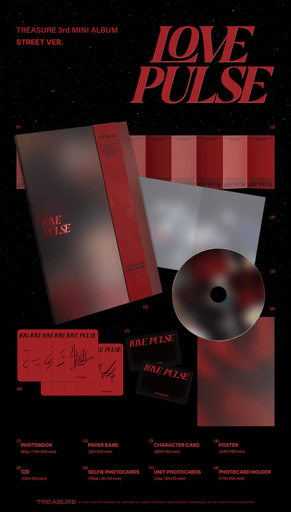 TREASURE - [LOVE PULSE] 3rd MINI ALBUM (w/ Weverse Gift)