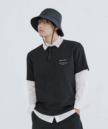 [BTS V Pick] 26SS Snow Peak Aerocool Lettering Woven Patch Short Sleeve T-shirt