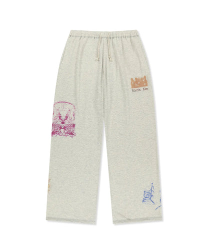 [Ive Liz Worn] Matin Kim Sketch Graffiti Waffle Zip-Up Hoodie / Sweatpants