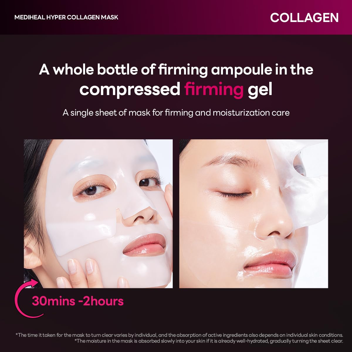 Mediheal [Gel Mask] Hyper Mask 1 sheet  (Collagen/Hyaluronic Acid)