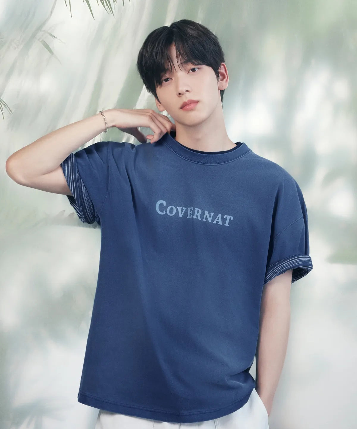 [TXT Soobin Worn] 26 Summer Center Logo Pigment T-shirt