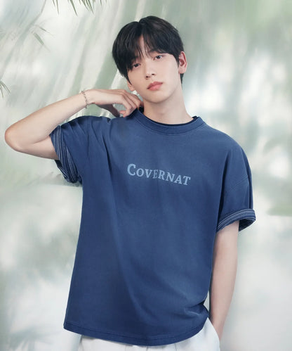 [TXT Soobin Worn] 26 Summer Center Logo Pigment T-shirt