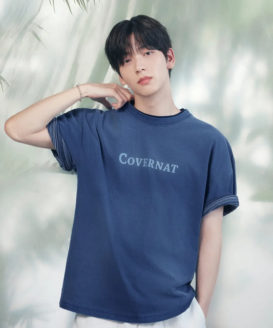 [TXT Soobin Worn] 26 Summer Center Logo Pigment T-shirt