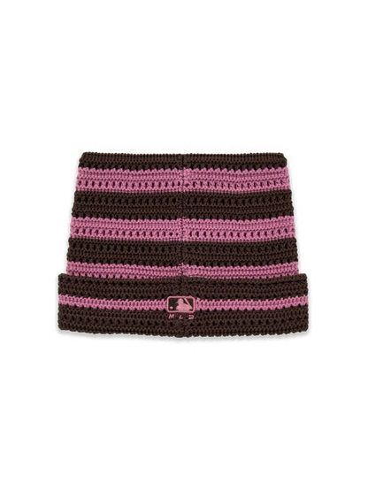 [Aespa Karina Pick 26 Summer] MLB Summer Stripe Meow Beanie