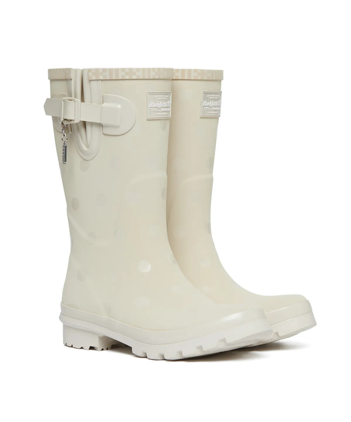 ILLIT x ROCKFISH WEATHERWEAR - ORIGINAL RAIN BOOTS SHORT DOT (IVORY)