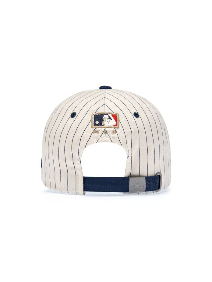 [Karina Pick] 25FW MLB Signature Stripe Unstructured Ball Cap