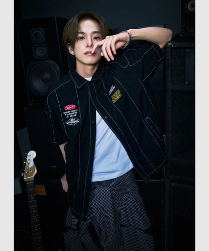 [TREASURE Asahi Pick] Umbro Crispy Taslan Short Sleeve Shirt