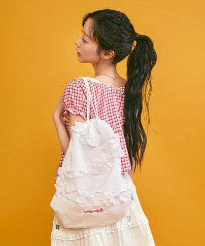 [Aespa Giselle Worn] Wacky Willy Women's Frill Gym Sack