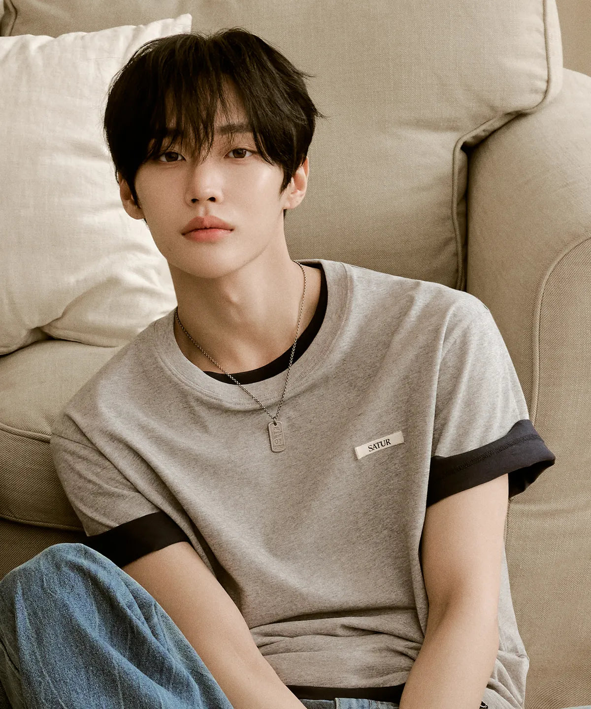 [Riize X Satur] 26 Summer  Supima Basic Crew Neck Short Sleeve T-shirt