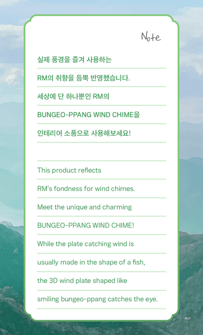 BTS RM Bungeo-ppang Wind Chime (Artist- Made Collection)