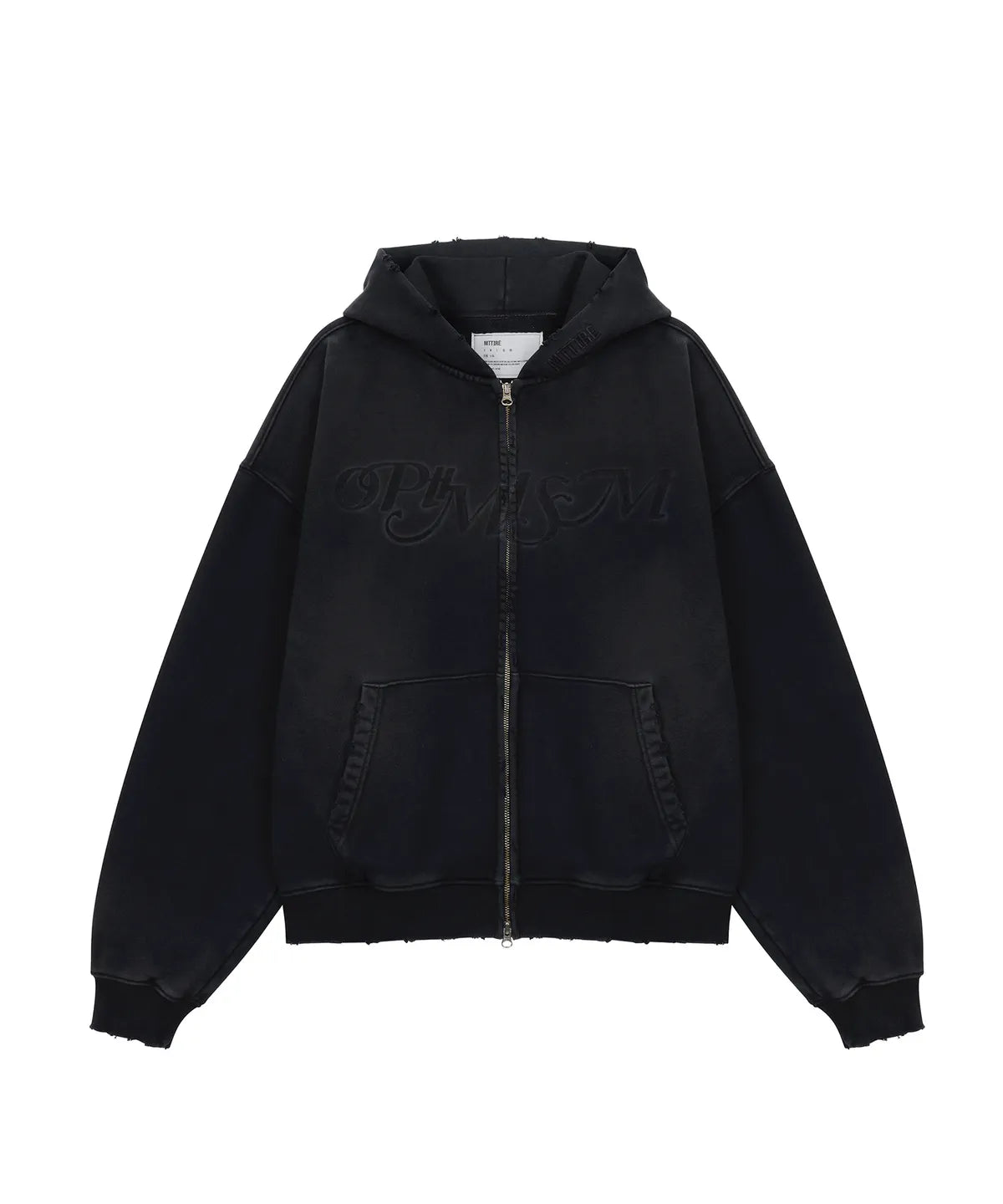 [SVT Jeonghan & LS Chaewon Worn] MTTIRÉ Optimism VTG Washed 2 Way Zip-Up Hoodie