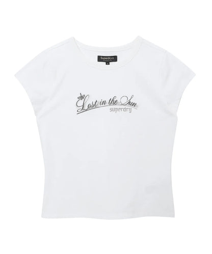 [Illit Pick] SUPERDRY Women's Cap Sleeve T-shirt