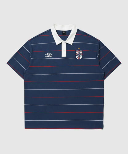 [UMBRO X NCT WISH ] HBL Striped Rugby Pique Short Sleeve T-shirt