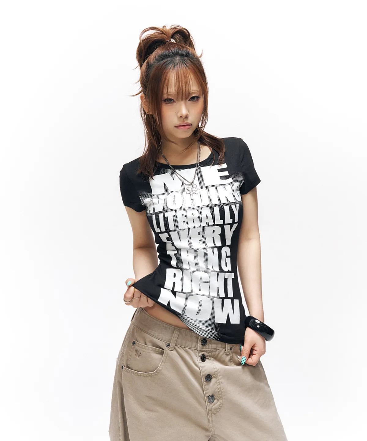 [Aespa Karina Worn] SCHISM INDUCING Avoiding Everything T-Shirt